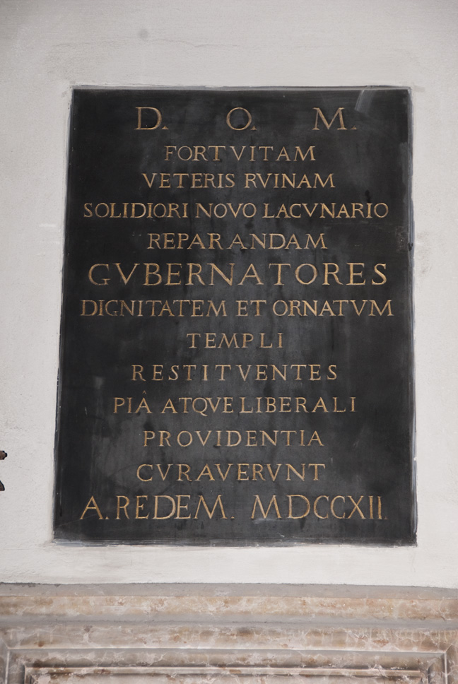 lapide commemorativa, opera isolata - ambito veneto (primo quarto XVIII)