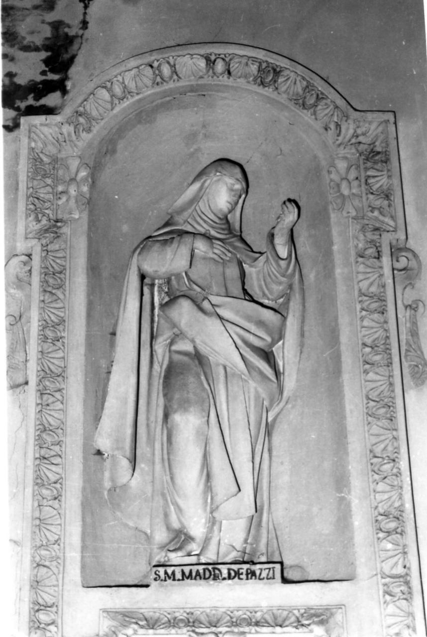 Santa Maddalena de' Pazzi (statua) di Tadolini Petronio (sec. XVIII)
