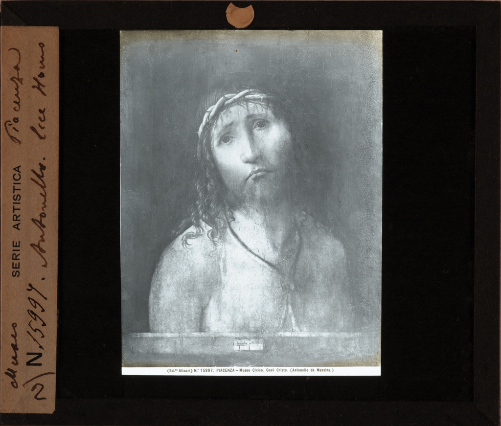 Antonello da Messina - Ecce homo (diapositiva) di Antonello da Messina, Alinari, Fratelli (stabilimento) (prima metà XX)