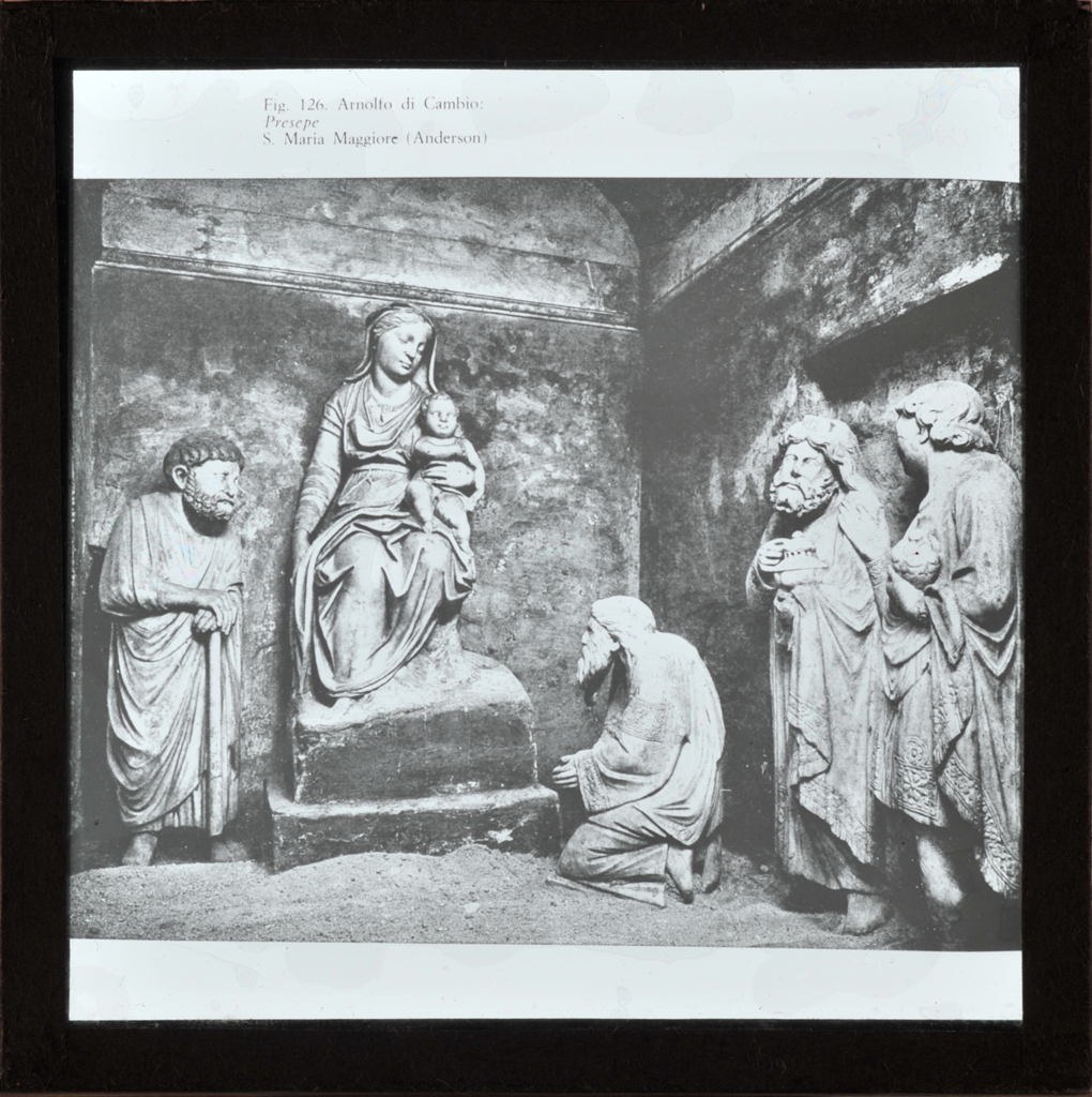 Arnolfo di Cambio - Presepe - Roma - Santa Maria Maggiore (diapositiva) di Arnolfo di Cambio, Anderson, Domenico (stabilimento) (prima metà XX)