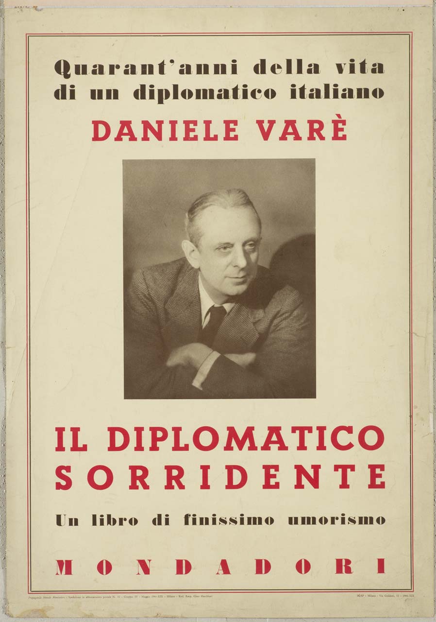 ritratto fotografico di Daniele Varè (manifesto) - ambito lombardo (XX)