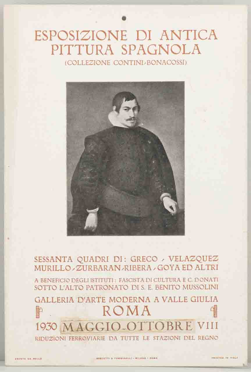 dipinto con Ritratto a mezza figura di uomo (locandina) - ambito italiano (sec. XX)