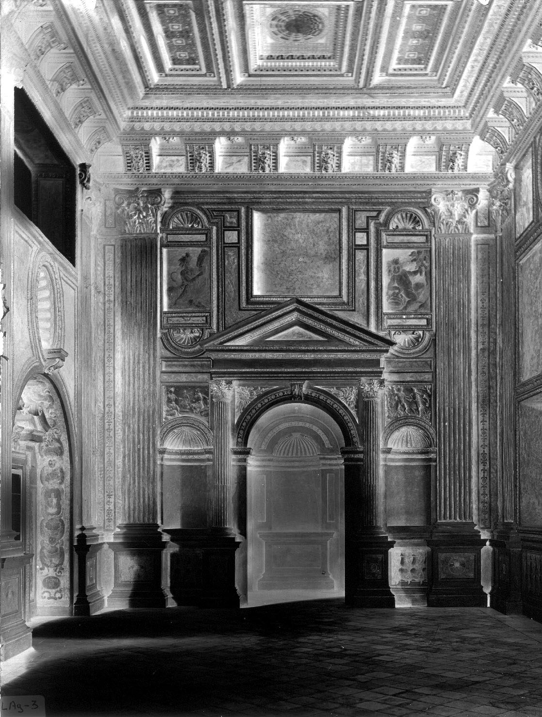 Architetture - Mantova (negativo) di Bertani, Giovanni Battista, Dattari, Giuseppe, Accorsi, Pietro Antonio, Anonimo (XX)