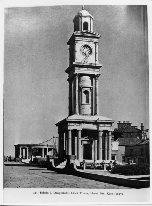 Herne Bay - Clock tower (positivo) di Dangerfield, Edwin. J, anonimo (seconda meta' XX)