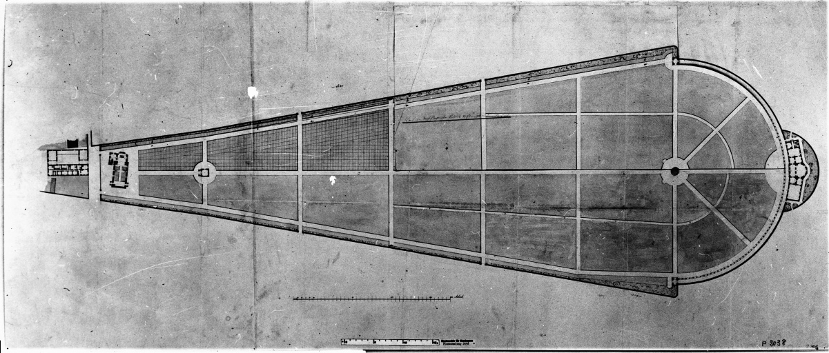 Cimitero - progetto (positivo) di Vorherr, J. N. C. G, anonimo (seconda meta' XX)