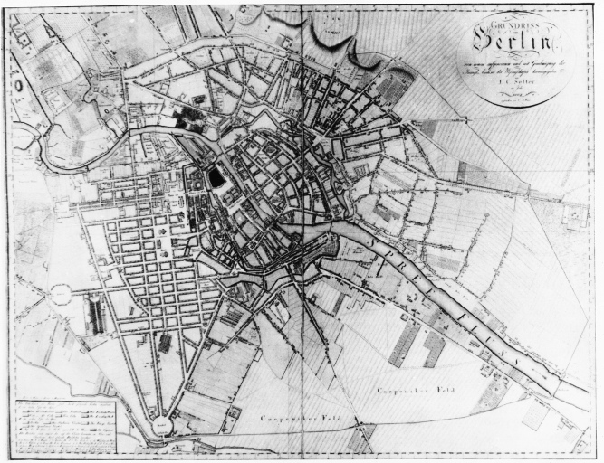 Berlino - planimetria (positivo) di Selter, anonimo (seconda meta' XX)