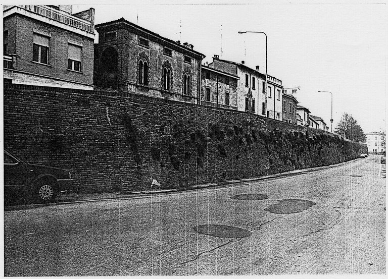 Mura di Via G. B. Mittarelli (mura di cinta) - Faenza (RA)  (XV, inizio)