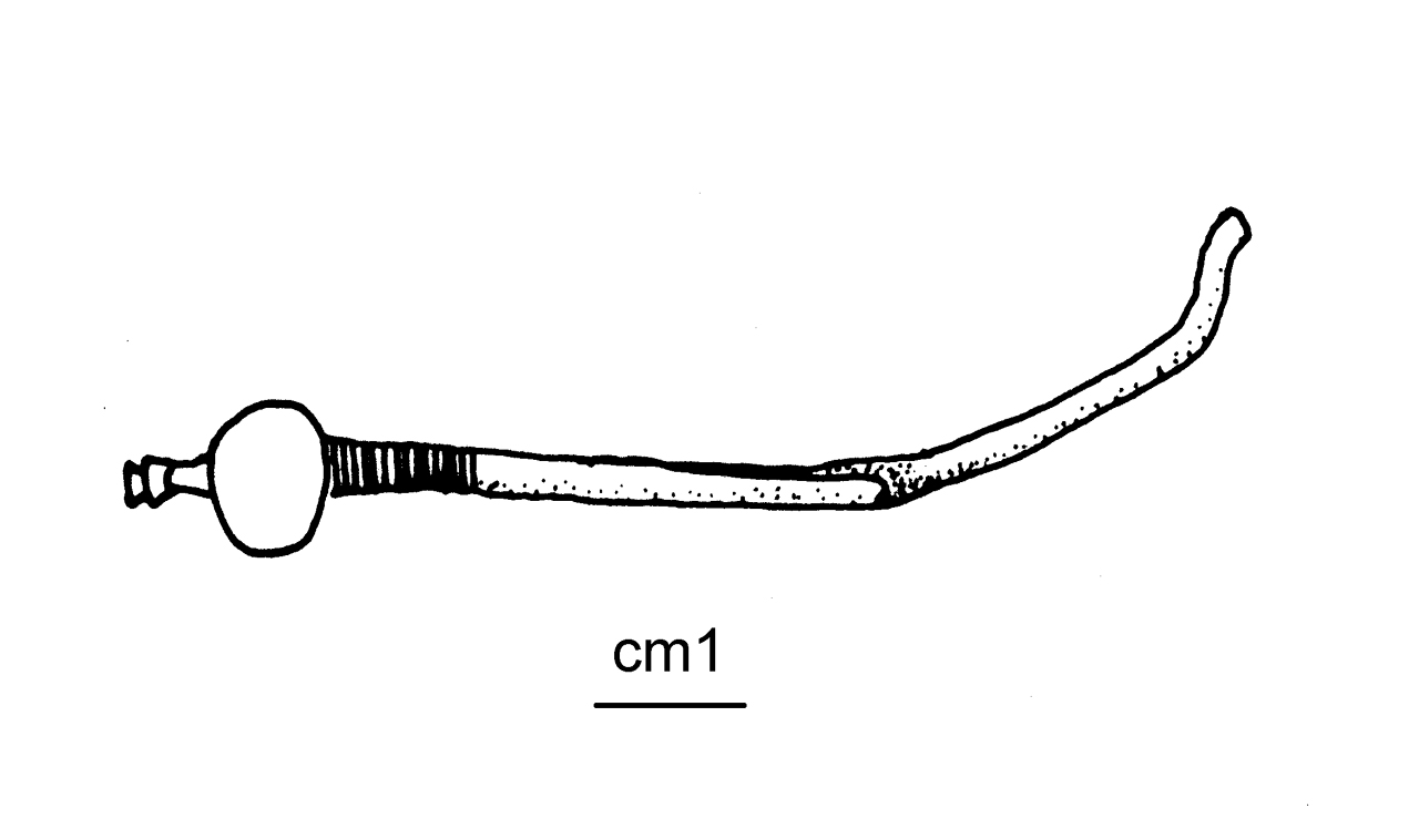 fibula ad arco serpeggiante - cultura di Golasecca (seconda metà VI a.C)