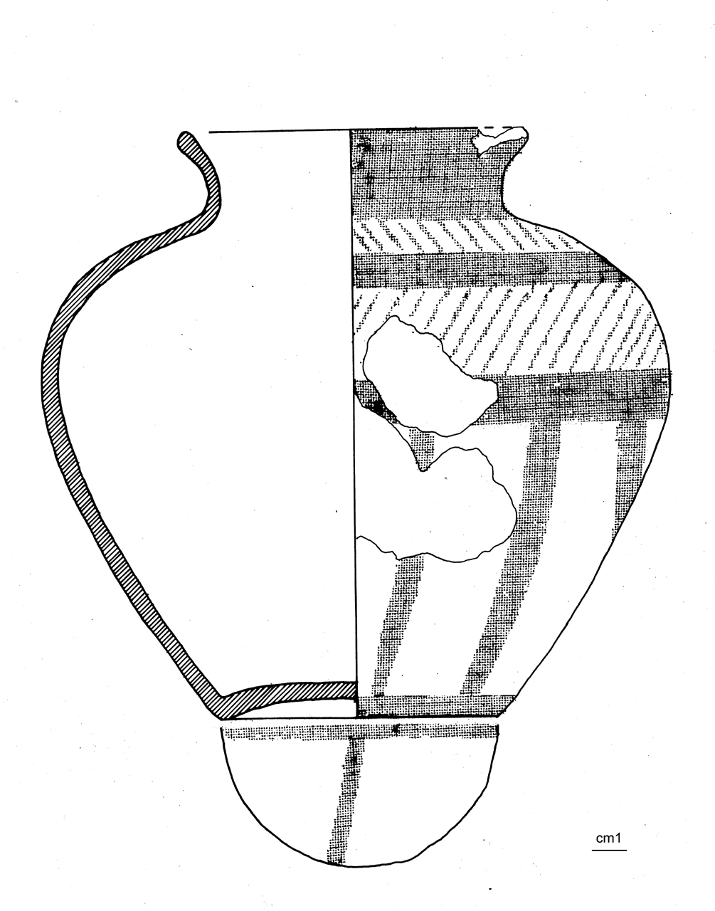 olla ovoide, Peroni 74,9 - cultura di Golasecca (media età del Ferro)