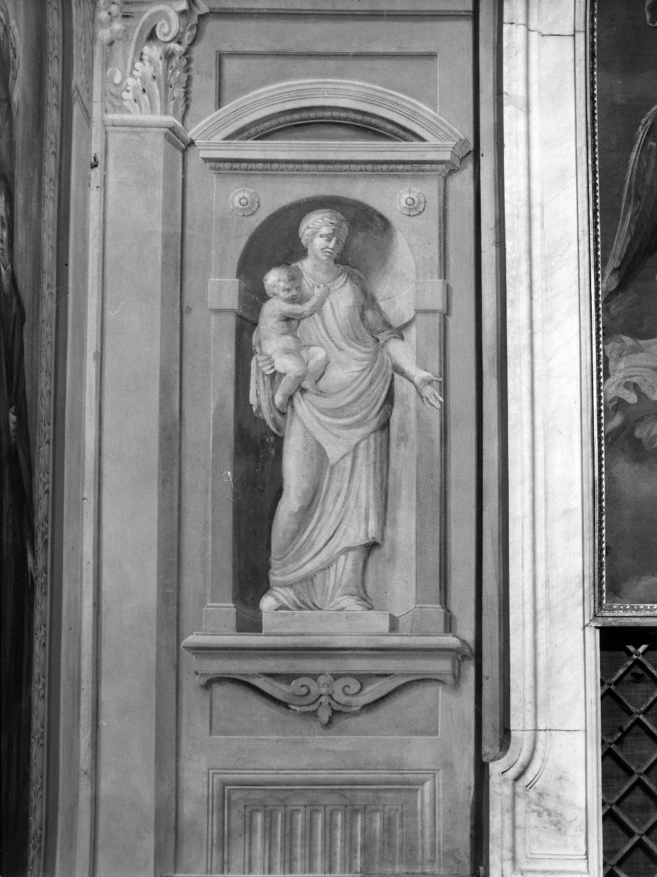 Carità (dipinto) di Servolini Giuseppe (sec. XIX)