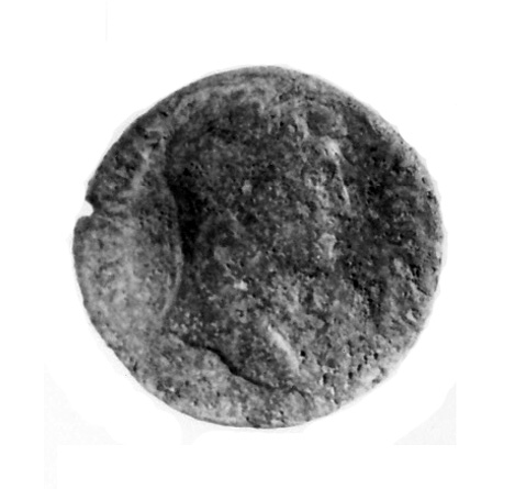busto di Traiano (moneta, Sesterzio) (sec. I/ II d.C)