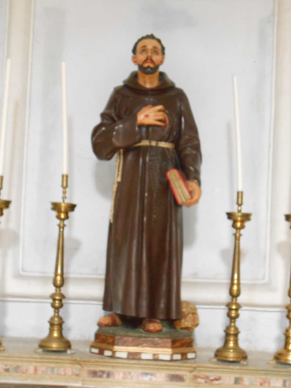 San Francesco d'Assisi (statua, opera isolata) - bottega bresciana (prima metà sec. XX)
