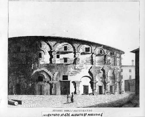 Avanzi dell'anfiteatro (stampa) - ambito toscano (prima metà sec. XIX)