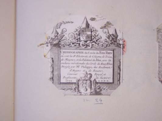 cornice architettonica con elementi decorativi (stampa, frammento) di De Pretot Philippe (sec. XVIII)