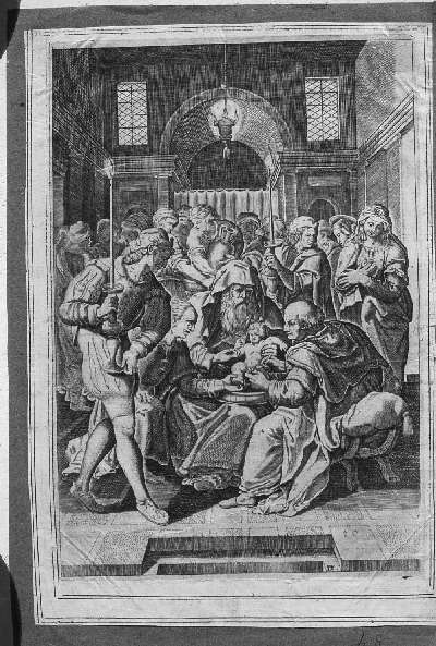 circoncisione di Gesù Bambino (stampa) - ambito Europa settentrionale, ambito Europa settentrionale, ambito Europa settentrionale (seconda metà sec. XVII)