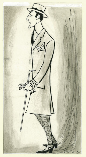Mario Bonnard (disegno, opera isolata) di Onorato Umberto (attribuito) - ambito italiano (sec. XX)