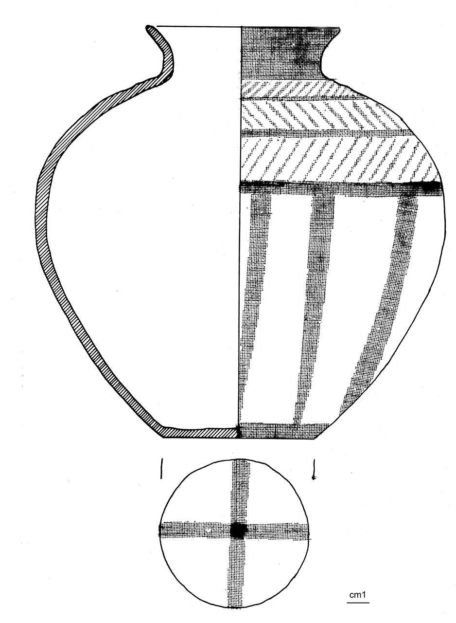 olla ovoide, Peroni 74,9 - cultura di Golasecca (seconda metà VI a.C)