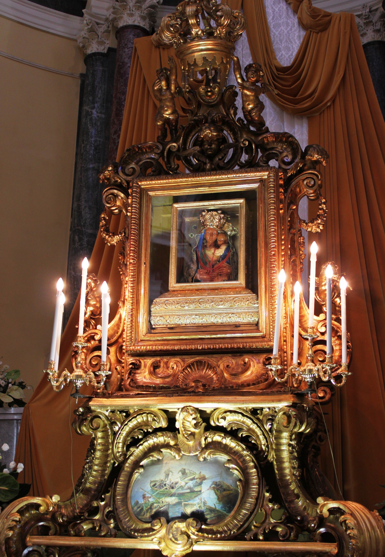 altare portatile (altare portatile, opera isolata) - bottega campana (sec. XX)