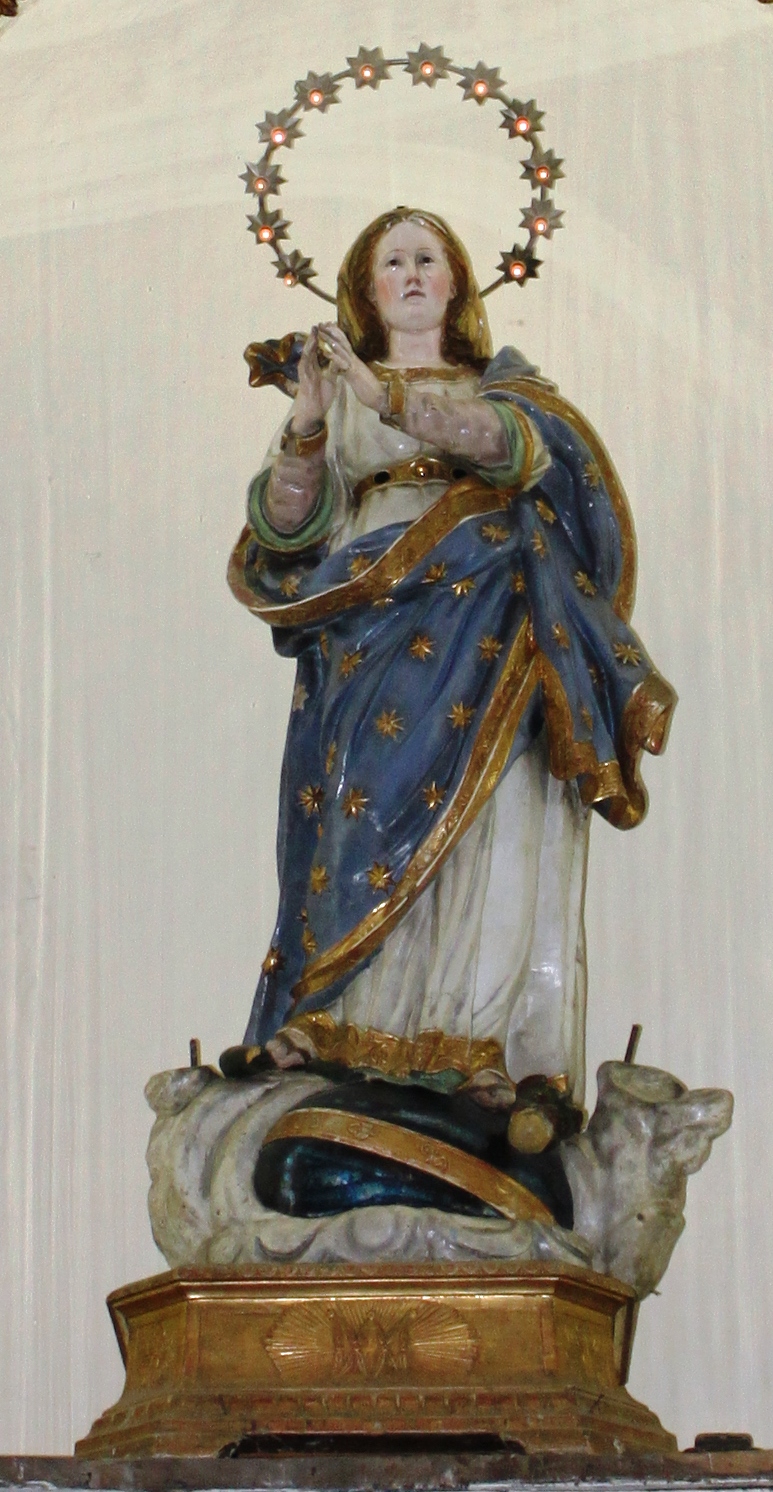 Maria Vergine (statua, elemento d'insieme) - ambito campano (sec. XIX)