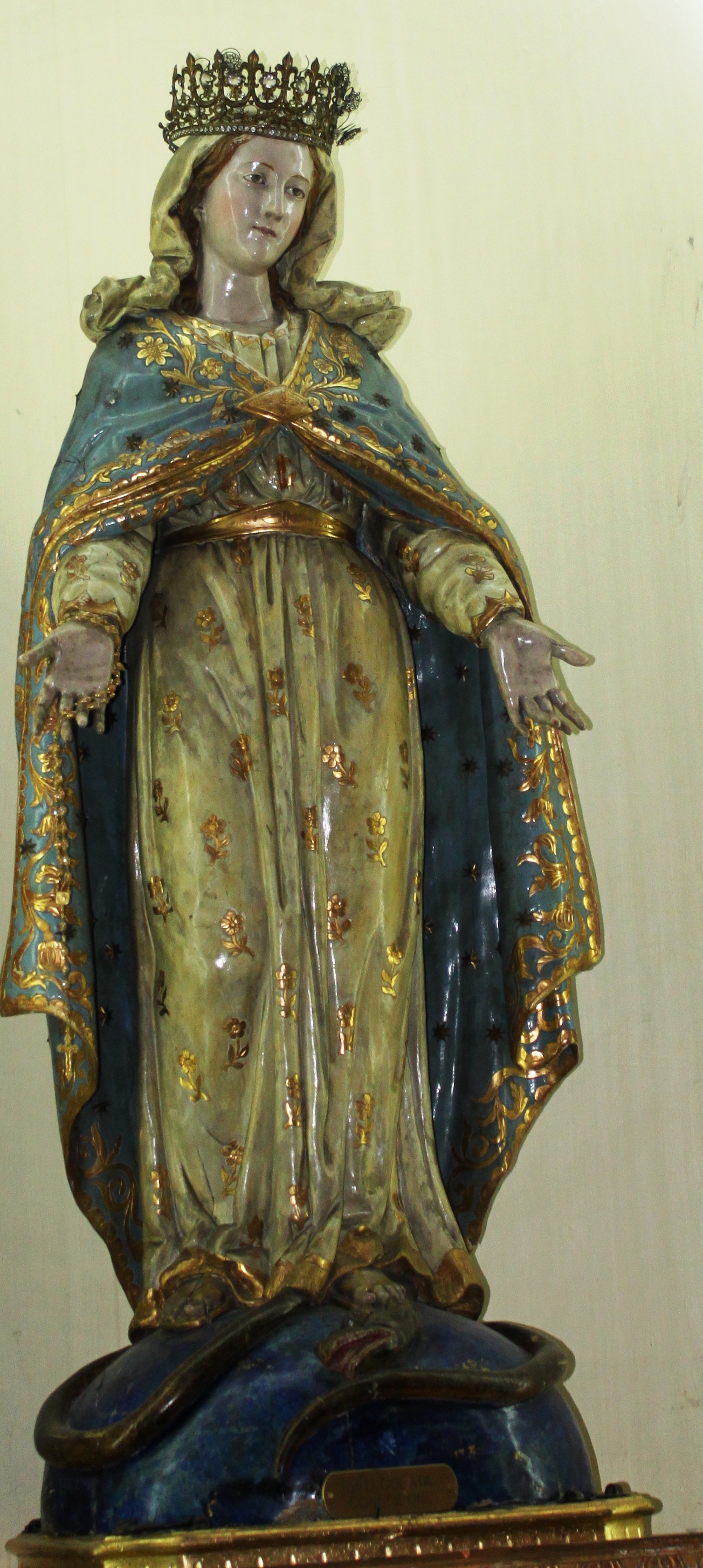 Maria Incoronata (statua, elemento d'insieme) - ambito campano (sec. XIX)