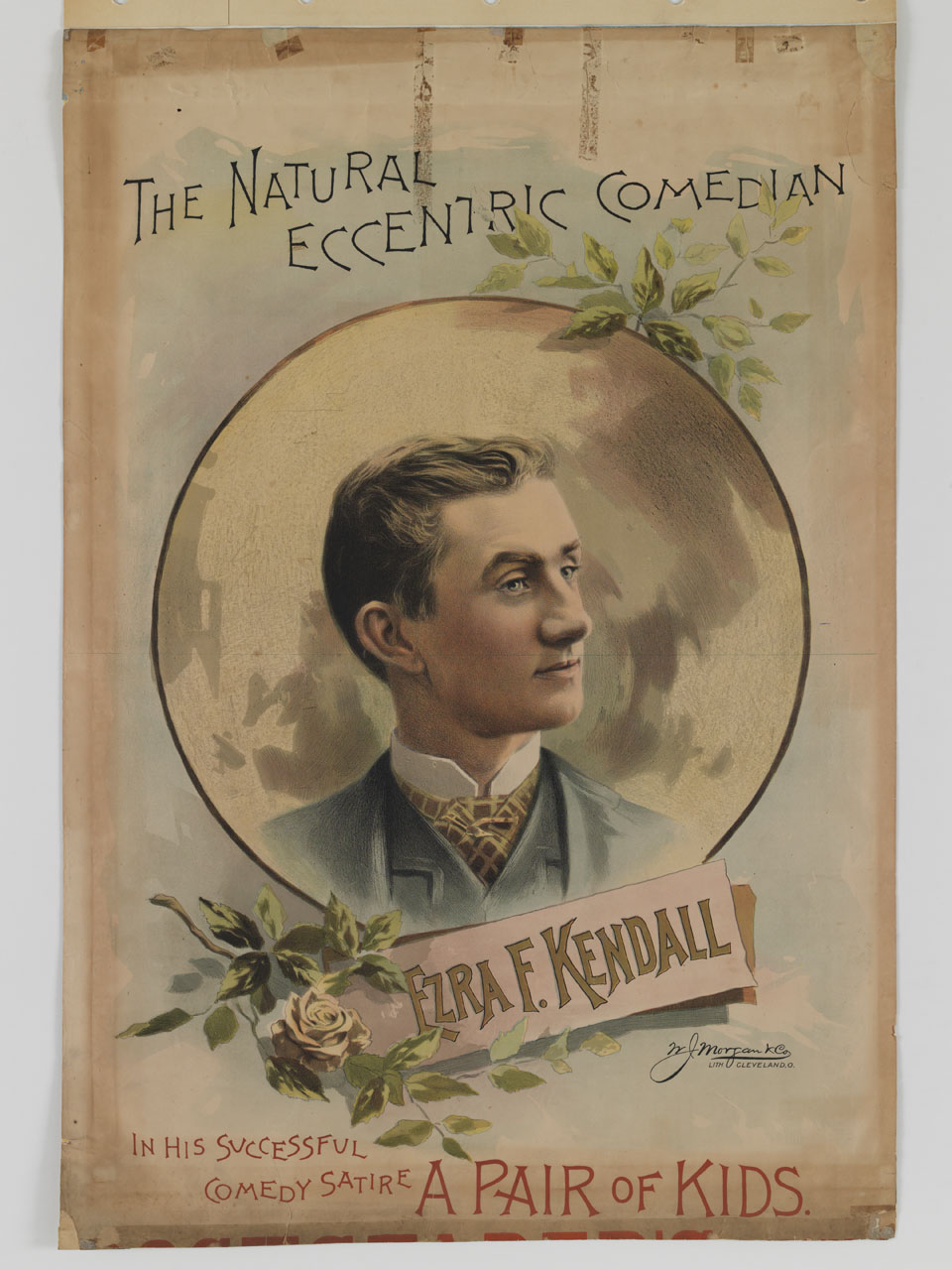ritratto di Ezra Freemont Kendall (locandina) - ambito americano (sec. XIX)