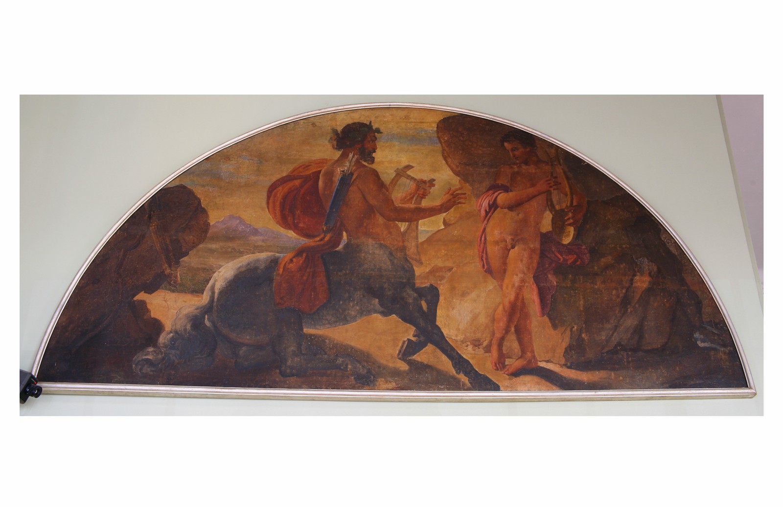 Achille e il centauro Chirone, scena mitologica (dipinto, serie) di Francesco Podesti (attribuito) (secondo quarto XIX secolo)