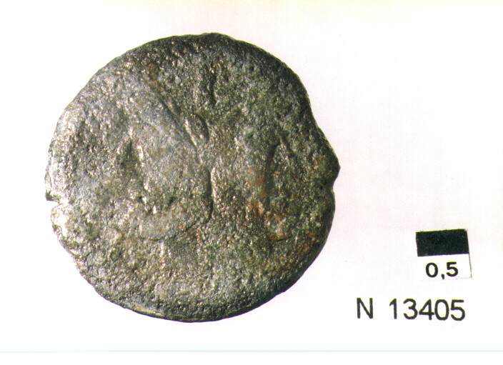 R: effige di Giano laureato, in alto segno del valore I/V: prua di nave adestra, sotto ROMA (moneta, asse) (sec. III a.C)