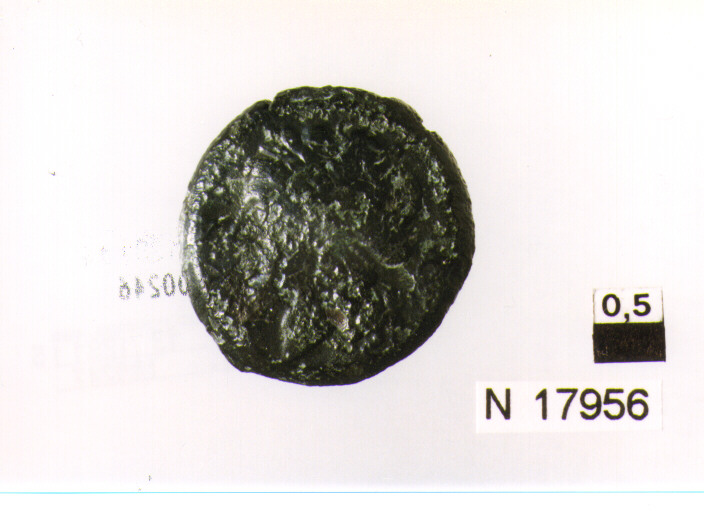 R/ testa laureata di Apollo a sinistra; V/ toro androcefalo a destra incoronato da Vittoria (moneta, litra) (sec. III a.C)