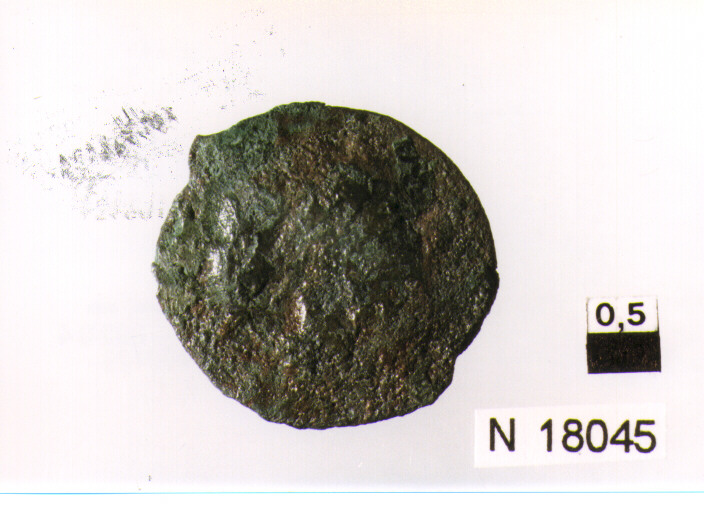 R/ testa di Apollo laureato a sinistra; V/ toro androcefalo a destra, incoronato da Vittoria (moneta, litra) (sec. III a.C)