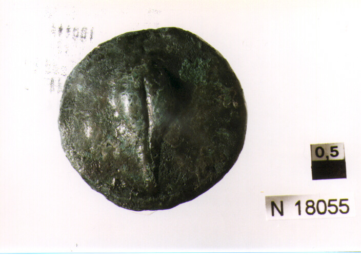R/ effigie di Giano; V/ prua a destra (moneta, asse) (sec. III a.C)