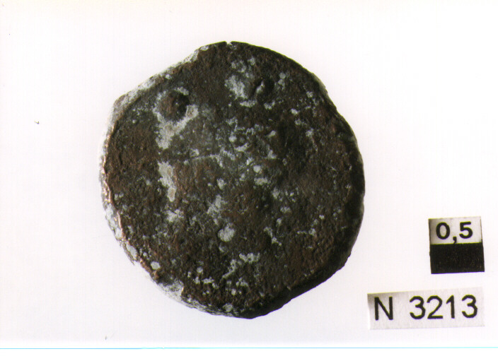 R/ testa di Mercurio a destra, sopra due globetti; V/ prua a destra, sotto due globetti (moneta, sestante) (sec. III a.C)