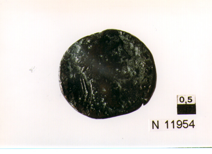 R/ testa radiata di Antonino Pio a destra; V/ Pace stante a sinistra (moneta, dupondio) (sec. II d.C)