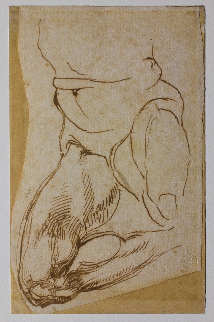 studio di giovane nudo (disegno) di Buonarroti Michelangelo (sec. XVI)