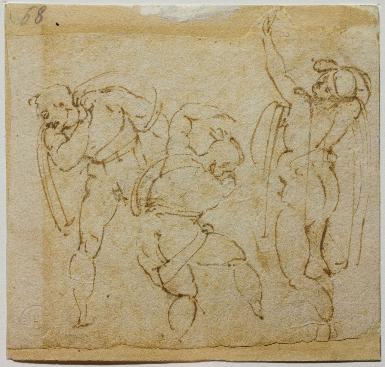 studio di figure per una Trasfigurazione (disegno) di Buonarroti Michelangelo (sec. XVI)