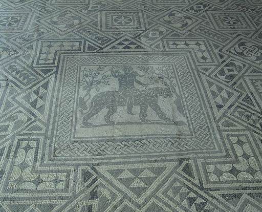 mosaico, mosaico della Pantera - età antonina (seconda metà sec. II d.C)