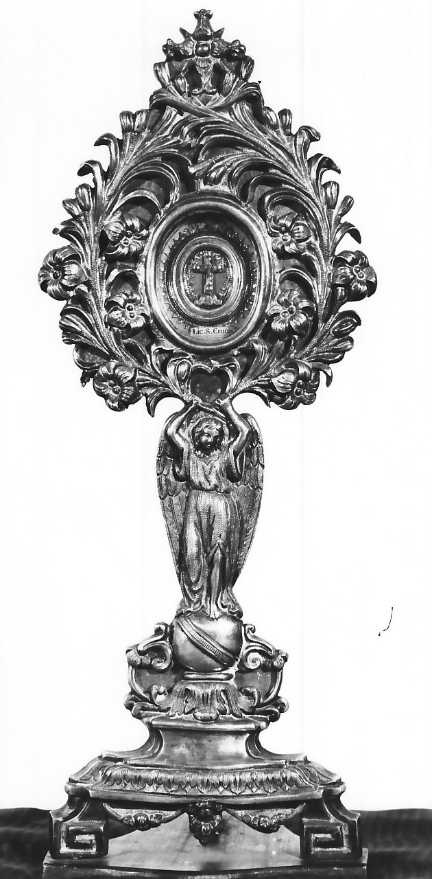 reliquiario - a ostensorio - bottega Italia meridionale (fine/ inizio secc. XIX/ XX)