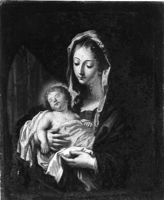 Madonna con Bambino (dipinto) di De Matteis Paolo (attribuito) (primo quarto sec. XVIII)