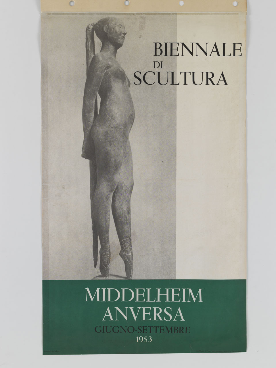 scultura di ballerina (manifesto) - ambito belga (sec. XX)