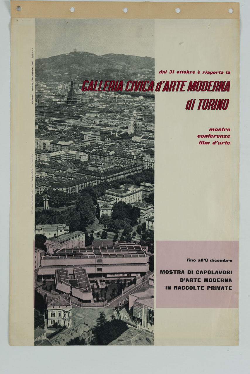 vista di Torino dall'alto (manifesto) - ambito italiano (sec. XX)