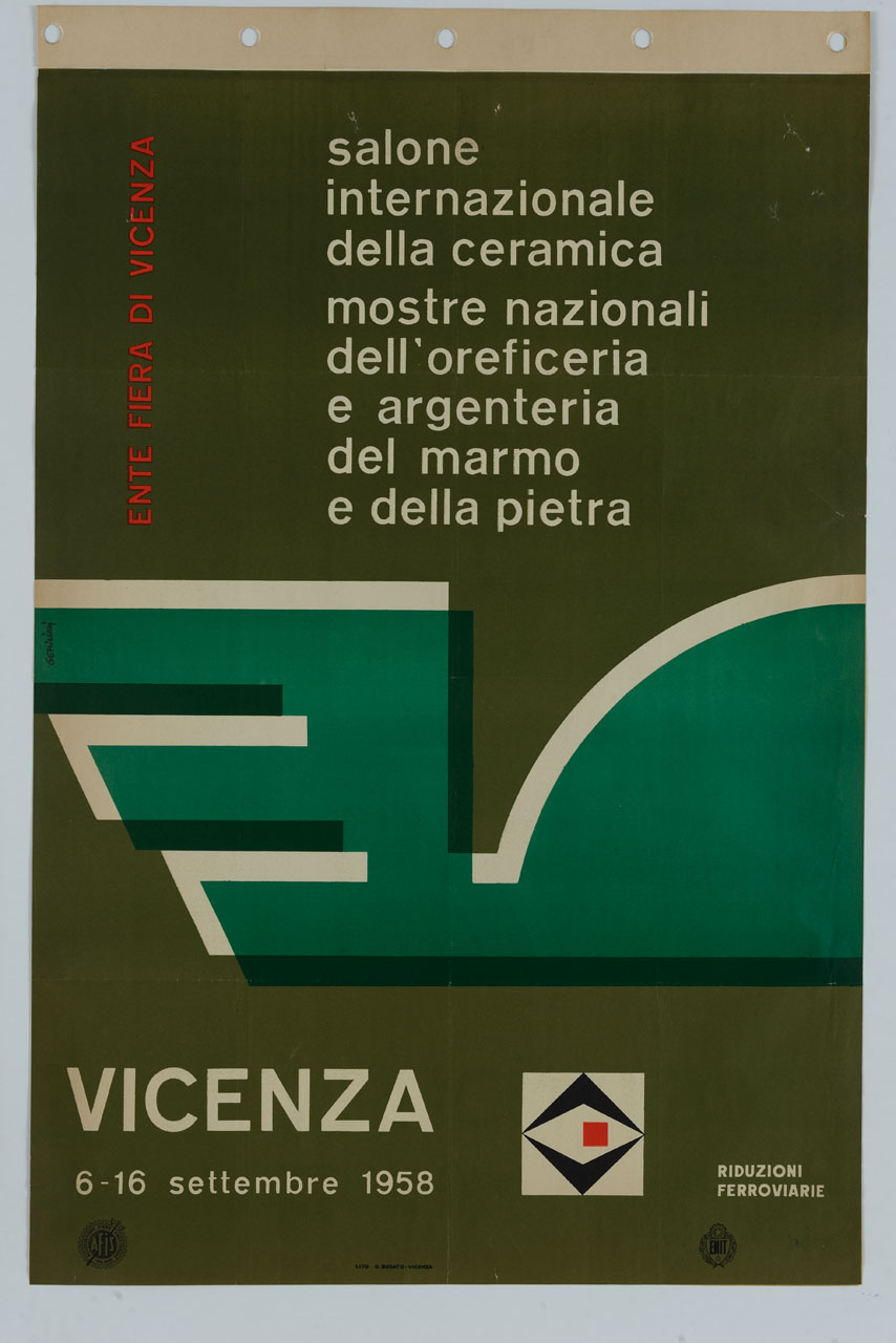 sagoma geometrica (manifesto) di Geminiani Carlo (sec. XX)