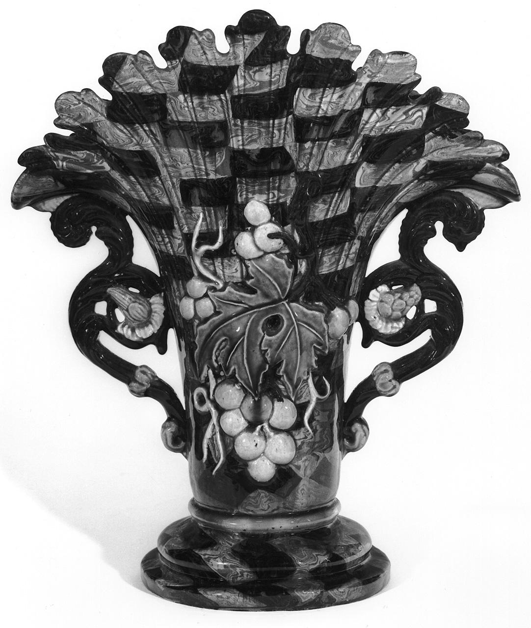 motivo decorativo (vaso da fiori) - manifattura di Cassano d'Adda (fine/ inizio secc. XIX/ XX)