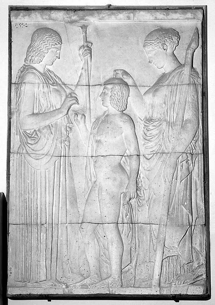Trittolemo fra Demetra e Core (rilievo) - bottega greca (secondo quarto sec. XIX)