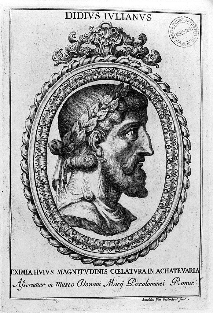 ritratto d'uomo (stampa, serie) di Van Westerhout Arnold (fine/ inizio secc. XVII/ XVIII)