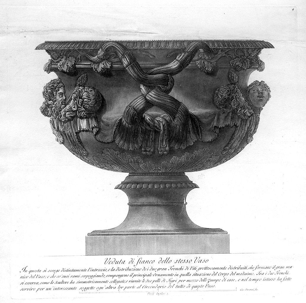 vaso (stampa) di Piranesi Giovanni Battista, Piranesi Francesco (sec. XVIII)