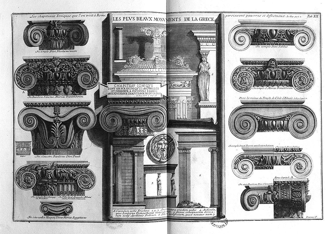 capitelli (stampa) di Piranesi Giovanni Battista (sec. XVIII)