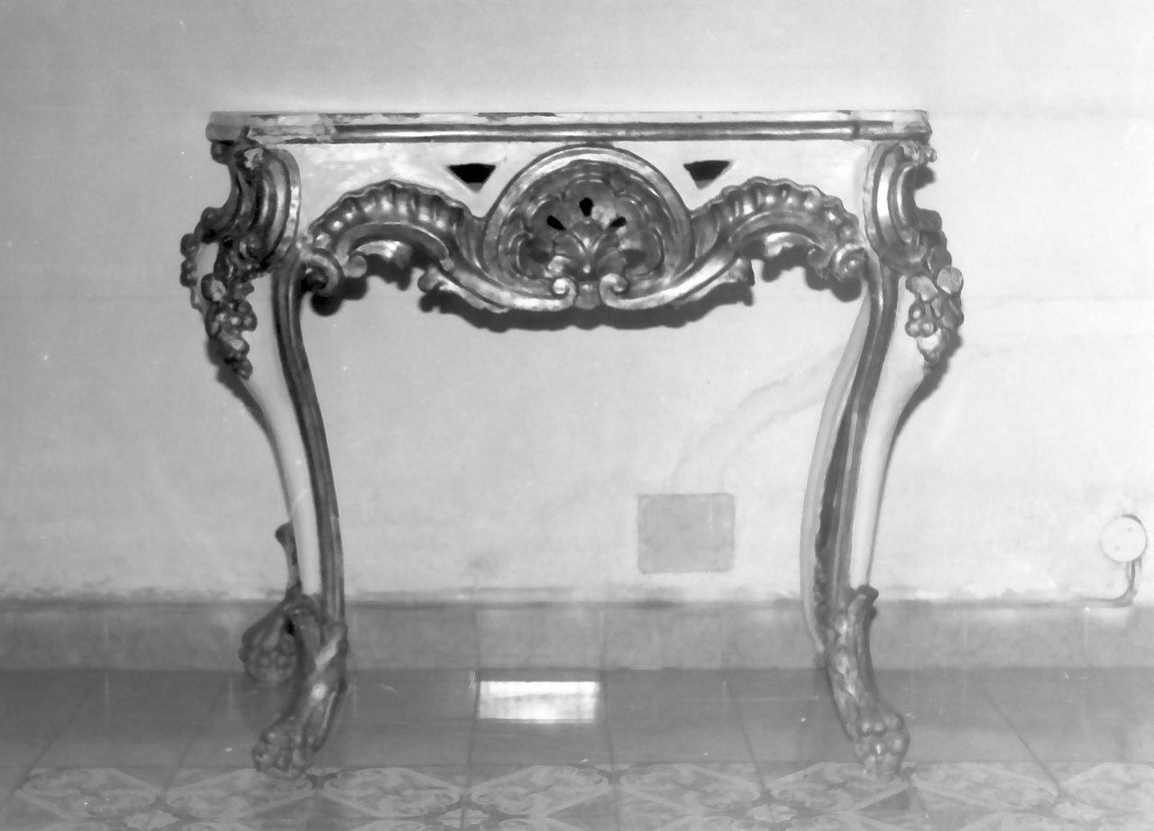 console, opera isolata - bottega calabrese (seconda metà sec. XIX)