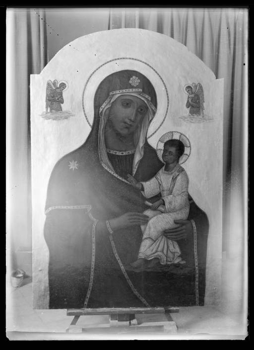Madonna con Bambino - Dipinti (negativo) di Samaritani, Ernesto (XX)