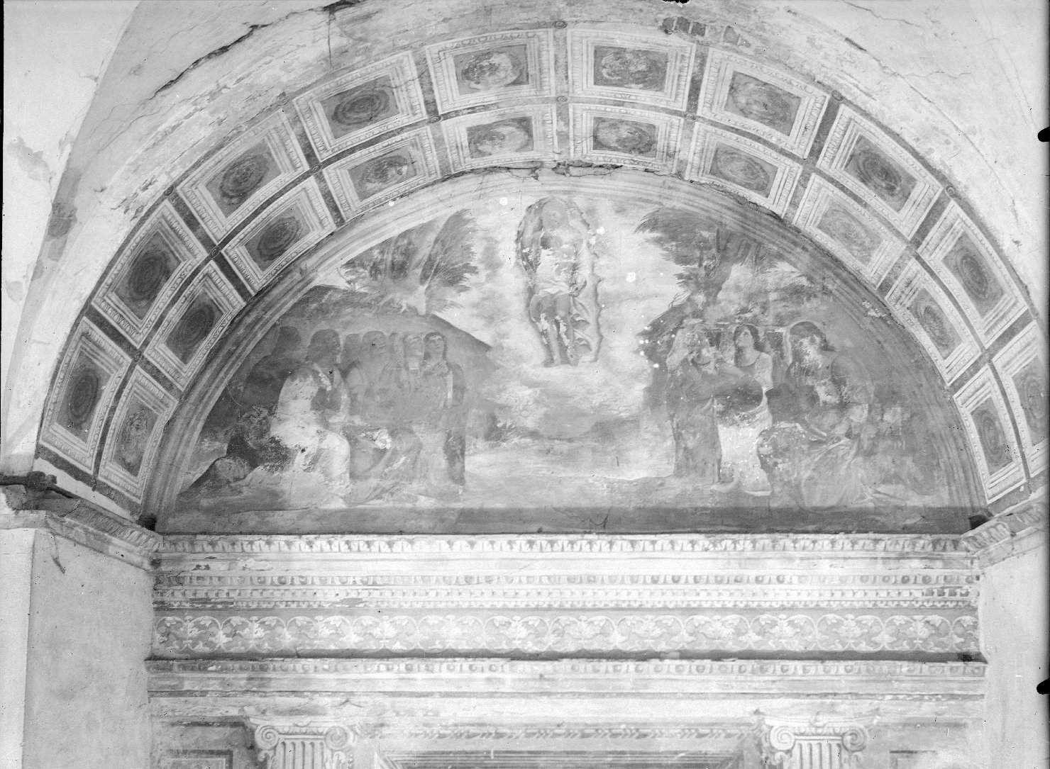 Mantova - Architetture - Dipinti murali - Restauri (negativo) di Anonimo - ambito mantovano-veronese (XX)