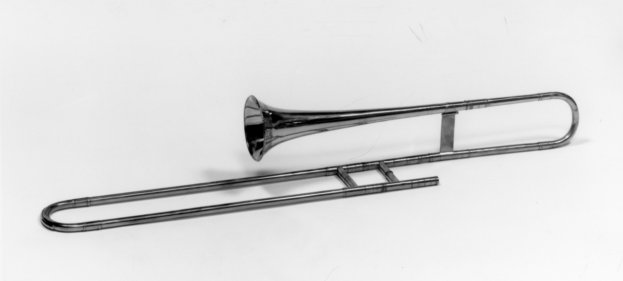 trombone a tiro - basso in Sol, serie di Huschauer Joseph (sec. XIX)