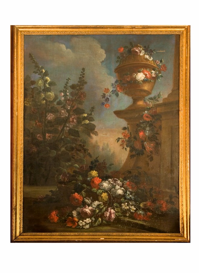 Natura morta con fiori, Natura morta (dipinto) - ambito italiano (prima metà sec. XVIII)
